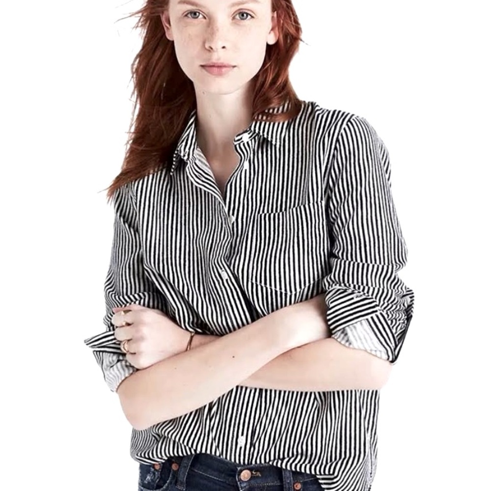 Madewell Striped Button Down Shirt